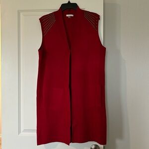Sioni Red Long Sweater
